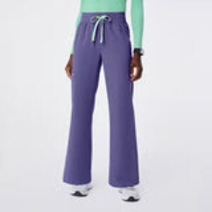 FIGS High Waisted Isabel Wide Leg Scrub Pant - Wayfarer - Small